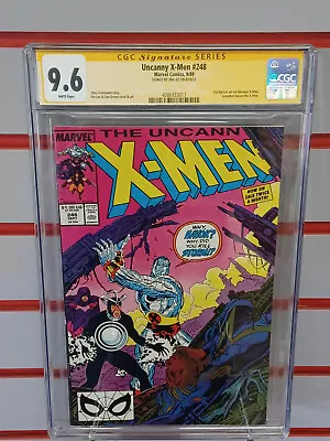 Buy UNCANNY X-MEN #248 (Marvel Comics, 1989) CGC 9.6  SIGNED By JIM LEE ~WHITE Pages • 139.92£