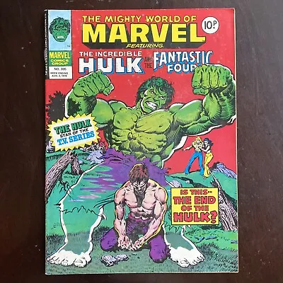 Buy Mighty World Of Marvel #305 UK Magazine August 2 1978 Hulk Fantastic Four • 7.99£