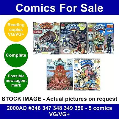 Buy 2000AD #346 347 348 349 350 - 5 Comics VG/VG+ • 10.99£