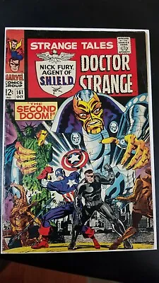 Buy Strange Tales #161 Marvel Comic Steranko Lee Adkins 1967 VG • 39.37£