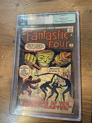 Buy Fantastic Four #8 - Marvel Comics - 1962 - PGX Graded 3.0 Slabbed • 400£