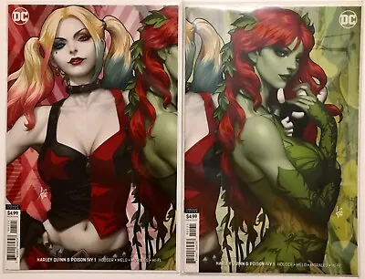 Buy Harley Quinn & Poison Ivy #1 Cover B & C Set Variant Stanley Artgerm 2019 Both • 27.85£