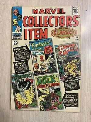 Buy Marvel Collectors Item Classics 4 Vg/fn ‘66 Ff 7, Hulk 4 Kirby Ditko Dr. Strange • 16.09£