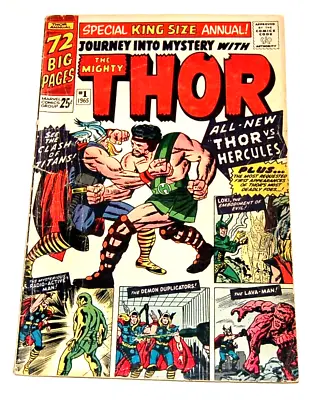 Buy Journey Into Mystery The Mighty THOR Annual Marvel Comic Group #1 1965 C185 • 143.85£