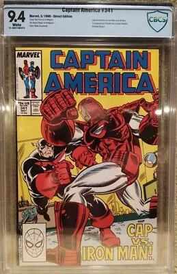 Buy Captain America #341 CBCS 9.4 Wp Iron Man Cover • 51.45£