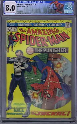 Buy Amazing Spider-Man #129 Marvel 1974 1st Appearance Punisher CGC 8.0 (VERY FINE) • 3,647.75£