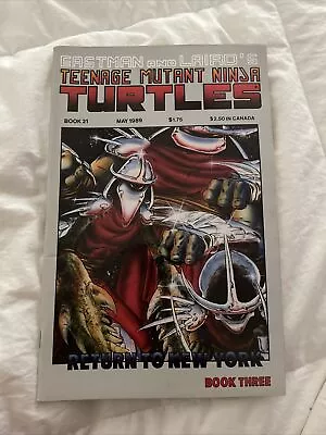 Buy Teenage Mutant Ninja Turtles #21 VF+ 1989 Mirage Studios Return To NewYork Book3 • 145.47£