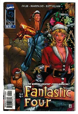Buy Fantastic Four #4 - Marvel 1997 - Volume 2 - Jim Lee [Christmas Variant Cover] • 5.89£