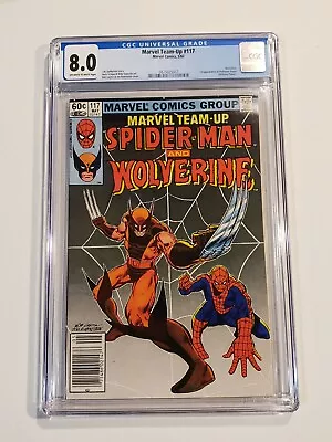 Buy MARVEL TEAM-UP #117 CGC 8.0 (May 1982, Marvel) SPIDER-MAN & WOLVERINE • 48.03£