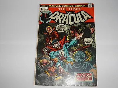 Buy Marvel Comics THE TOMB OF DRACULA # 13 Oct 1973 VG+/F-  UK Pence BLADE Origin • 64.99£