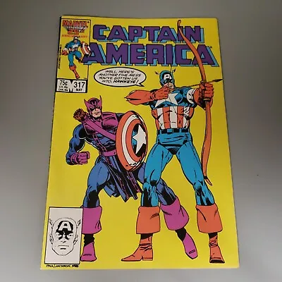 Buy Captain America #317 (Marvel Comics, 1986) Hawkeye Avengers MCU Vintage  • 6.32£
