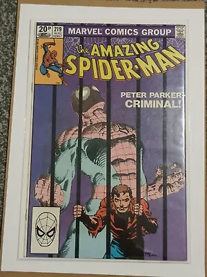 Buy AMAZING SPIDER-MAN #219  FRANK MILLER COVER Marvel Comics Penny Variant  • 17.50£