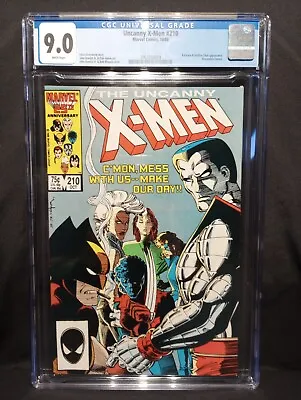 Buy Uncanny X-Men #210 (Marvel, Oct 1986) CGC 9.0 DIRECT EDITION Mutant Massacre • 108.46£