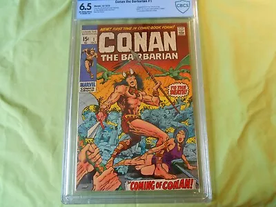Buy Marvel Comics Conan The Barbarian #1 CBCS 6.5 Fine+ 1st Appearance Conan! • 304.93£
