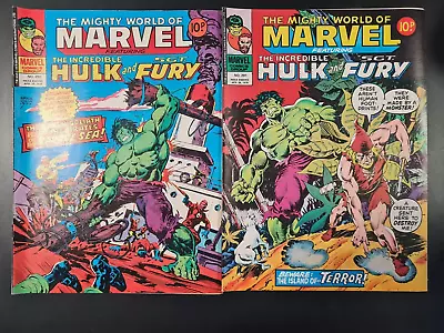 Buy The Mighty World Of Marvel Starring Hulk #290 & #291 Marvel Uk 1977 • 0.99£