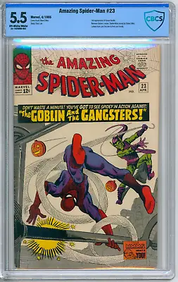 Buy Amazing Spider-Man 23 CBCS Graded 5.5 FN- Green Goblin Marvel Comics 1965 • 201.03£