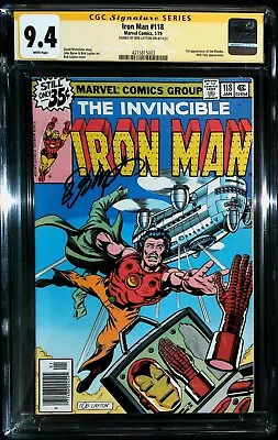 Buy Iron Man #118 Vol 1 1979 KEY *1st App Of Rhodey* Signed By Bob Layton - CGC 9.4 • 150.02£