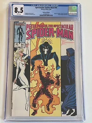 Buy Spectacular Spider-Man #94 NEWSSTAND CGC 8.5 1st Cameo Dr. Ohnn SPOT Spiderverse • 35.97£