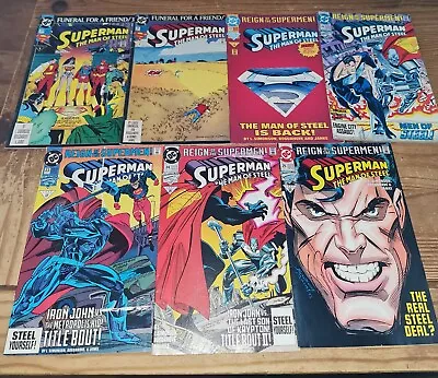 Buy Superman The Man Of Steel Joblot Of 7 X Comics  #20 To #26 (DC Comics 1993) • 20£