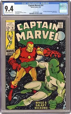 Buy Captain Marvel #14 CGC 9.4 1969 4373361005 • 208.82£