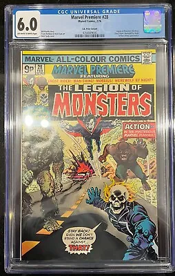 Buy Marvel Comics Marvel Premiere #28 1976 1st Appearance Legion Of Monsters CGC 6.0 • 99£