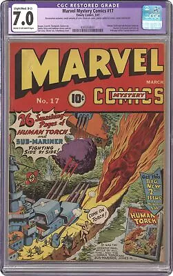Buy Marvel Mystery Comics #17 CGC 7.0 RESTORED 1941 4393858001 • 1,778.87£