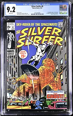 Buy Silver Surfer #8 (Marvel 1969)  CGC 9.2 • 395£