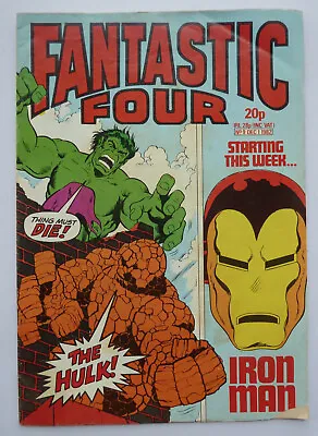 Buy Fantastic Four #9 - UK Weekly Marvel Comics Ltd 1 December 1982 GD/VG 3.0 • 5.75£