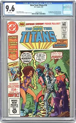 Buy New Teen Titans #16 CGC 9.6 1982 4087253014 1st App. Captain Carrot • 84.06£