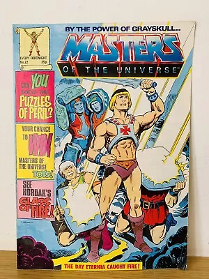 Buy Masters Of The Universe #22 1987 He-man Mattel Inc British Weekly Comic • 14.99£