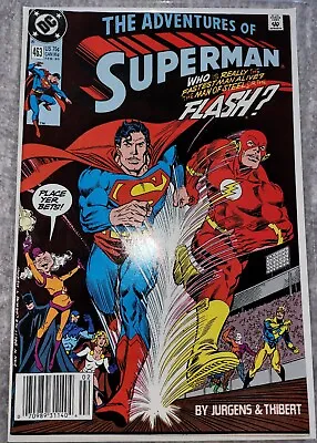 Buy Adventures Of Superman #463 (1990) Vs. Flash Race! Classic DC Comics 9.2-9.4 • 36.14£