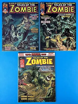Buy Lot Of 3 - TALES OF THE ZOMBIE (#5 #7 ANNUAL #1)  1974/75 Marvel Horror - VF • 102.73£