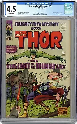 Buy Thor Journey Into Mystery #115 CGC 4.5 1965 3941996014 • 176.70£