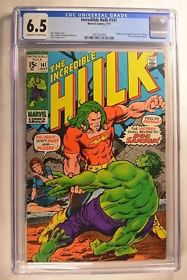 Buy Incredible Hulk 141 CGC 6.5 OW/W Origin & 1st App. Doc Samson 7/71 Marvel Key • 219.87£