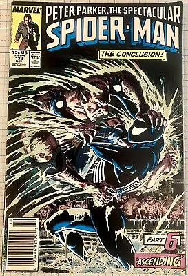 Buy Spectacular Spider-Man #132 NM Newsstand Zeck Cover 1987 Marvel Kravens Hunt • 20.71£