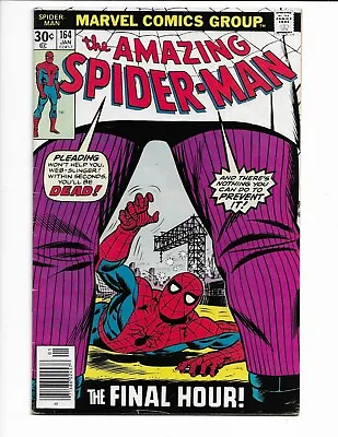 Buy Amazing Spider-man 164 - F- 5.5 - Kingpin - Vanessa Fisk -  Curt Connors (1977) • 14.25£