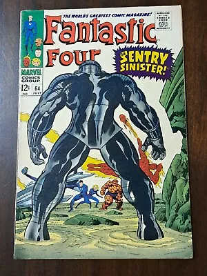 Buy Fantastic Four 64 Ungraded - First Appearance Of The Kree Sentry • 108.47£