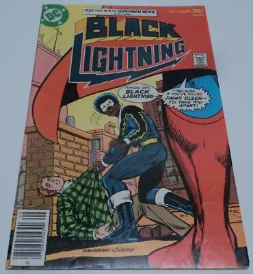 Buy BLACK LIGHTNING #4 (DC Comics 1977) 1st App CYCLOTRONIC MAN (FN+) SUPERMAN • 6.72£