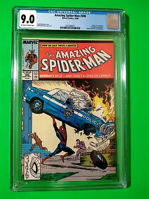 Buy AMAZING SPIDER-MAN # 306 OCT 1988 Black Cat Chameleon CGC Grade 9.0 Marvel Comic • 165.96£