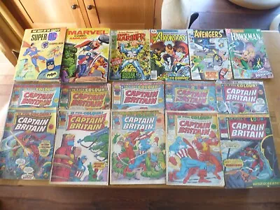 Buy CAPTAIN BRITAIN - MARVEL COMICS -job Lot Of Mixed Comics • 35£