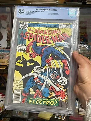 Buy Amazing Spider Man #187 (CBCS 8.5 - MARVEL 1978) (Item VIDEO!) Captain America • 60.32£