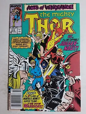 Buy Thor (1966) #412 - Fine - First New Warriors, Newsstand Variant  • 15.77£