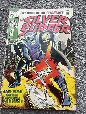 Buy SILVER SURFER #5 Silver Age Marvel Comics 1969  • 55£