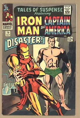 Buy Tales Of Suspense 79 FVF SUB-MARINER VS IRON MAN! Captain America! 1966 T444 • 79.02£