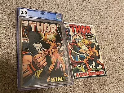Buy The Mighty Thor #165 CGC 3.0 And #166 1st Full Appearance Of HIM (Warlock) 1969  • 99.93£