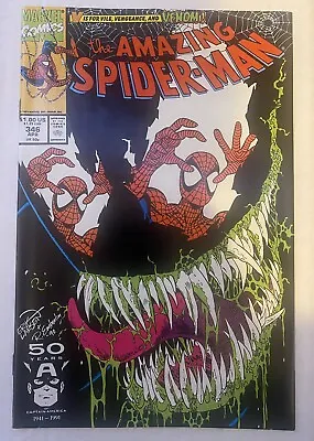 Buy Marvel Amazing Spider-Man #346 (Iconic Venom Cover By Erik Larsen) Marvel 1991 • 11.98£