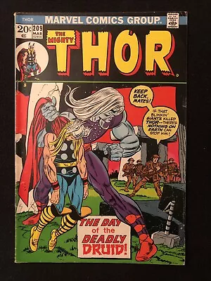 Buy Thor 209 4.5 Marvel 1973 Deadly Druid Oq • 6.32£