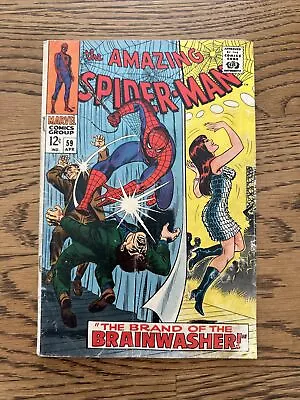 Buy The Amazing Spider-Man #59 (Marvel 1968) Key 1st Mary Jane Watson Cover! GD+ • 47.96£