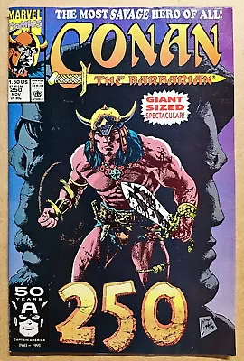 Buy CONAN THE BARBARIAN #250 (1991, Marvel) Giant-Sized Spectacular W/ Red Sonja VF+ • 4.02£