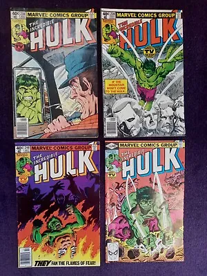Buy Incredible Hulk #238, 239, 240, 245 Lot Of 4 Books. FN/VF To VF • 27.71£